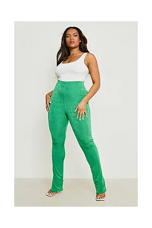 Boohoo Plus Double Layer Split Hem Leggings