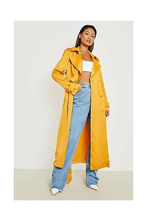 Boohoo Premium Satin Trench Coat