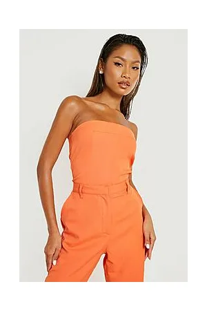 Boohoo Woven Corset Bandeau Top