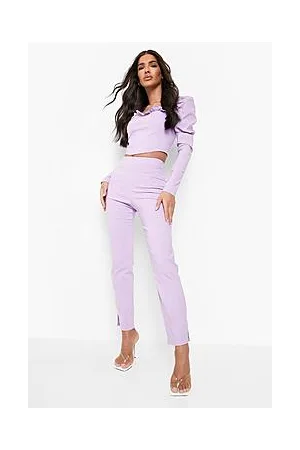 Boohoo Puff Sleeve Top & Slim Leg Trousers