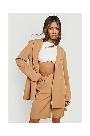 Boohoo Relaxed Fit Double Breasted Blazer