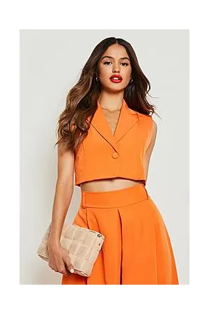 Boohoo Tailored Cropped Waistcoat