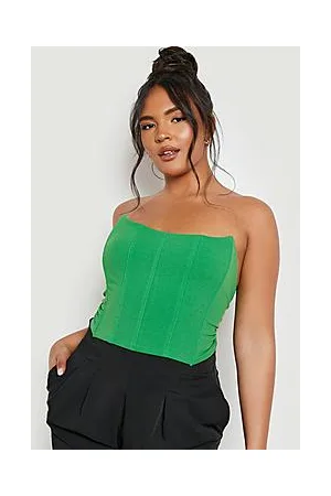 Boohoo Plus Bandeau Corset Top