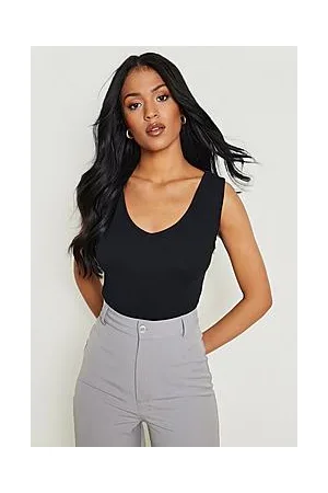 Boohoo Tall Wide Strap V Neck Bodysuit