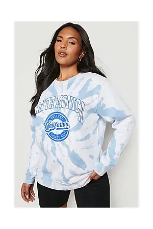 Boohoo Plus California Sport Tie Dye Sweatshirt
