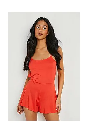 Boohoo Tall Open Back Strappy Swing Playsuit