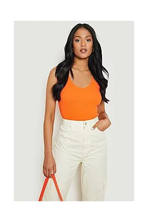 Boohoo Tall Wide Strap V Neck Bodysuit