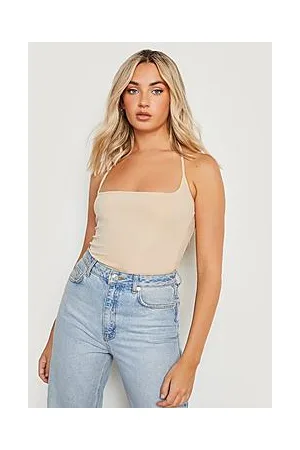 Boohoo Halterneck Rib Bodysuit