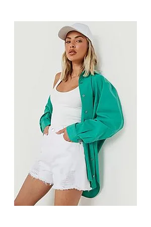 Boohoo Shred Hem Denim Shorts