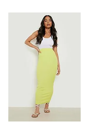 Boohoo Petite Basic Rib Maxi Skirt