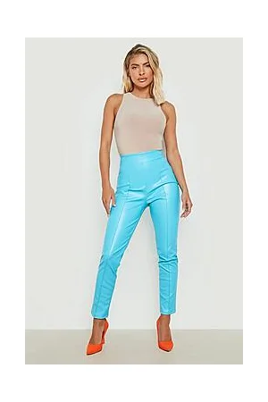 Boohoo Seam Front Pu Skinny Trouser