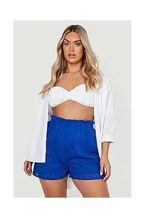 Boohoo Plus Broderie Shorts