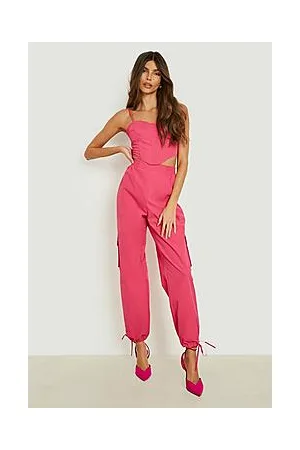 Boohoo Tie Ankle Cargo Trousers