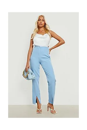 Boohoo Split Front Slim Leg Tailored Trouser