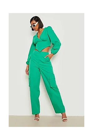 Boohoo Wide Leg Cargo Trousers