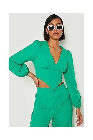 Boohoo Volume Sleeve V Waist Corset