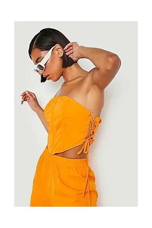 Boohoo Lace Up Seam Detail Corset