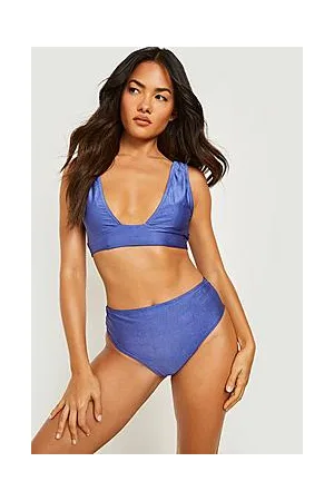 Boohoo High Leg High Waist Bikini Brief