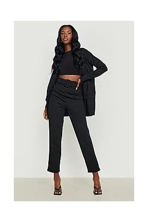 Boohoo Blazer & Self Fabric Trouser Suit Set