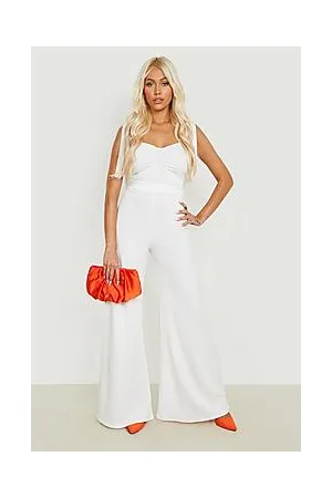Boohoo Bralette & Super Wide Leg Trousers