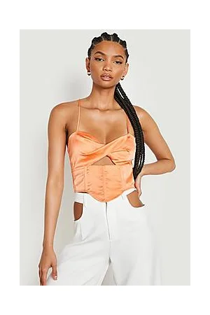Boohoo Tall Twist Front Cut Out Corset