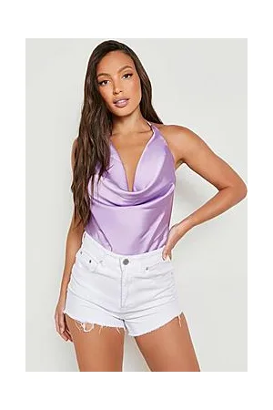 Boohoo Tall Halter Neck Cowl Bodysuit