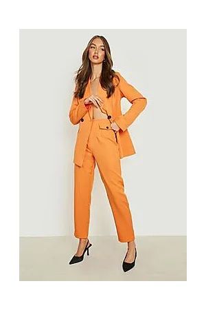Boohoo Contrast Button Slim Fit Trousers