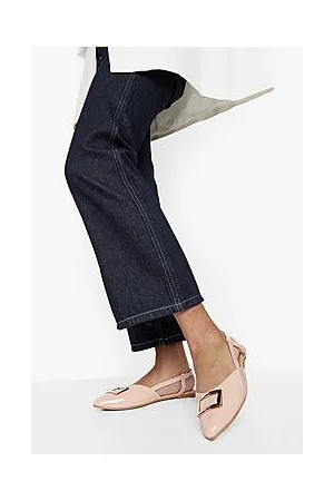 Boohoo Pointed Detail Strap Ballet Flats