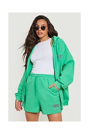Boohoo Tall Dsgn Zip Hoodie And Short Tracksuit