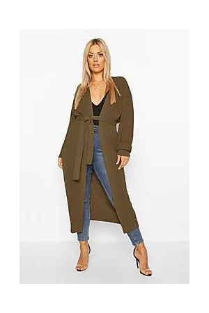 Boohoo Plus Longline Knitted Maxi Cardigan