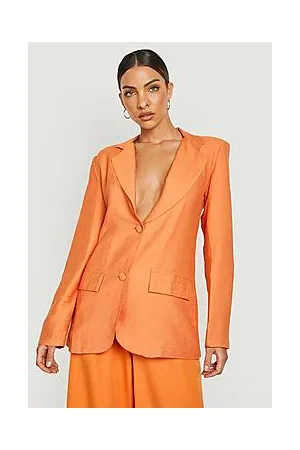 Boohoo Textured Relaxed Fit Tailored Blazer