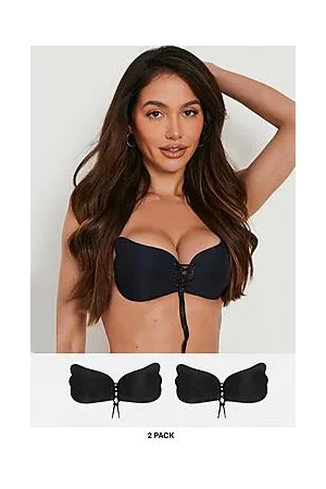 Boohoo 2 Pack Stick On Enhance Lace Up Bra