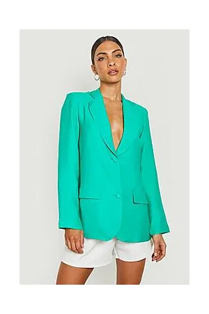 Boohoo Textured Relaxed Fit Tailored Blazer