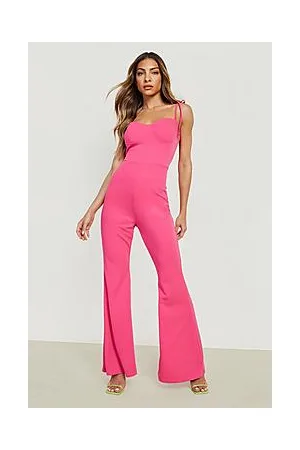 Boohoo Tie Strap Corset Detail Jumpsuit