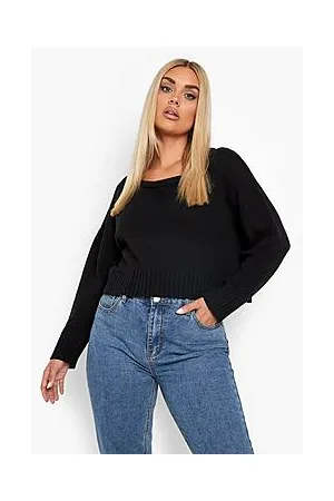 Boohoo Plus Recycled Cropped Jumper