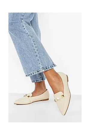 Boohoo Pointed Toe Stud Detail Ballet Flats