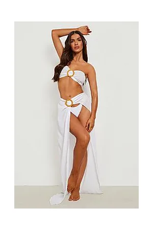 Boohoo O-ring Tie Maxi Beach Skirt