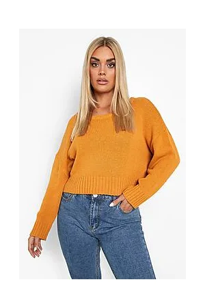Boohoo Plus Recycled Cropped Jumper