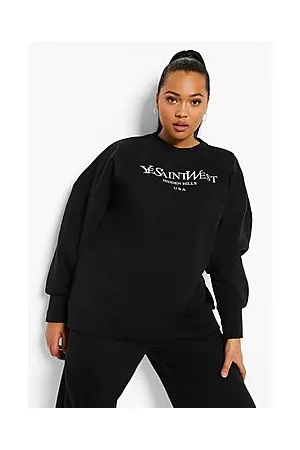 Boohoo Plus Ye Saint West Sweatshirt