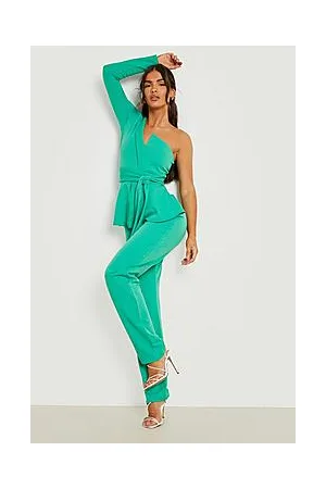 Boohoo Tailored Fitted Asymmetric Jumpsuit