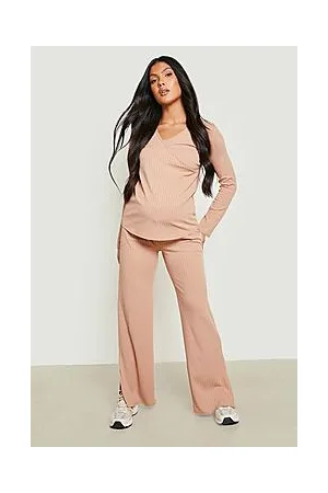 Boohoo Maternity Rib Nursing Lounge Set