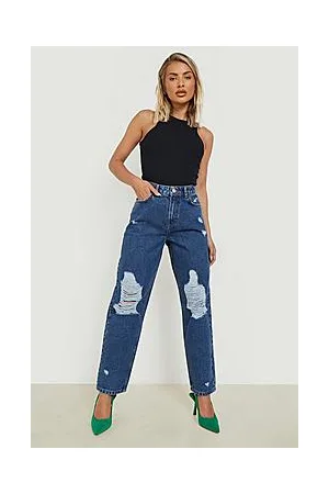 Boohoo Ripped Mom Jeans