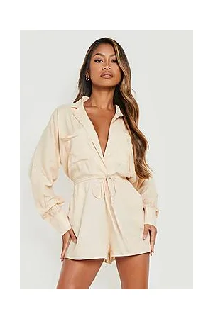 Boohoo Oversized Utility Playsuit