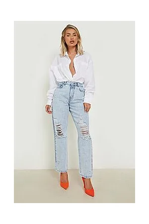 Boohoo Ripped Mom Jeans