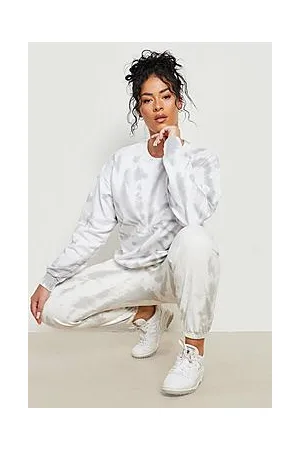 Boohoo Plus Tie Dye Sweater Jogger Tracksuit