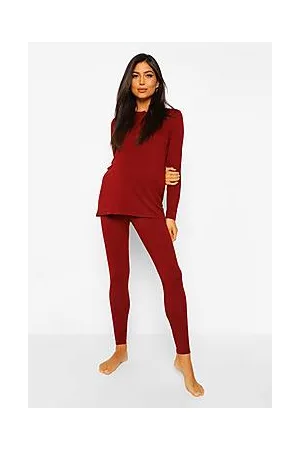 Boohoo Maternity Button Front Long Sleeve Pyjama Set