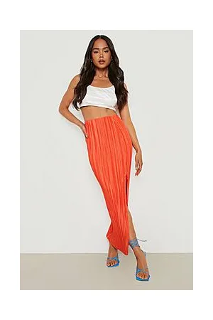 Boohoo Petite Plisse Maxi Skirt