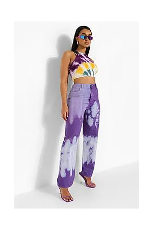 Boohoo Bleached High Waist Boyfriend Jeans