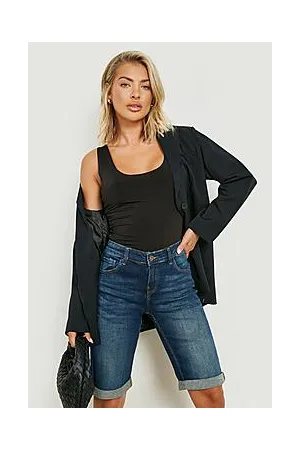 Boohoo Longer Length Denim Short