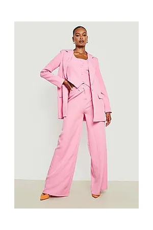 Boohoo Tall Wide Leg Pleated Tailored Trouser